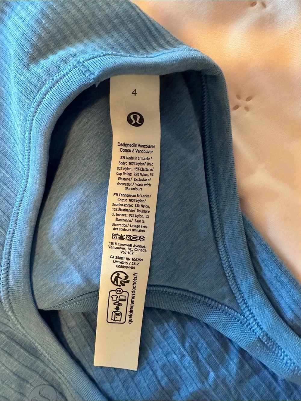 Lululemon Limited Edition Color Pool Party Ebb to Street Tank Top *Light Support
